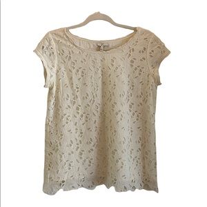 JOIE 100% Cotton Eyelet Blouse